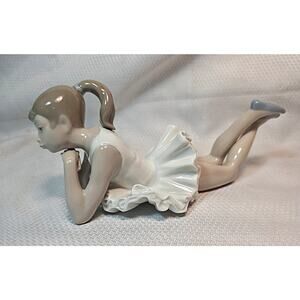 NAO by Lladro Ballerina Figurine “Pensive Ballet” Porcelain Girl Spain